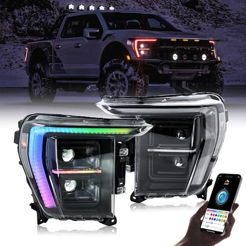 LED Headlights for F150 2021-2024 with Sequential Turn Signal E334