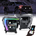 LED Headlights for F150 2021-2024 with Sequential Turn Signal E334