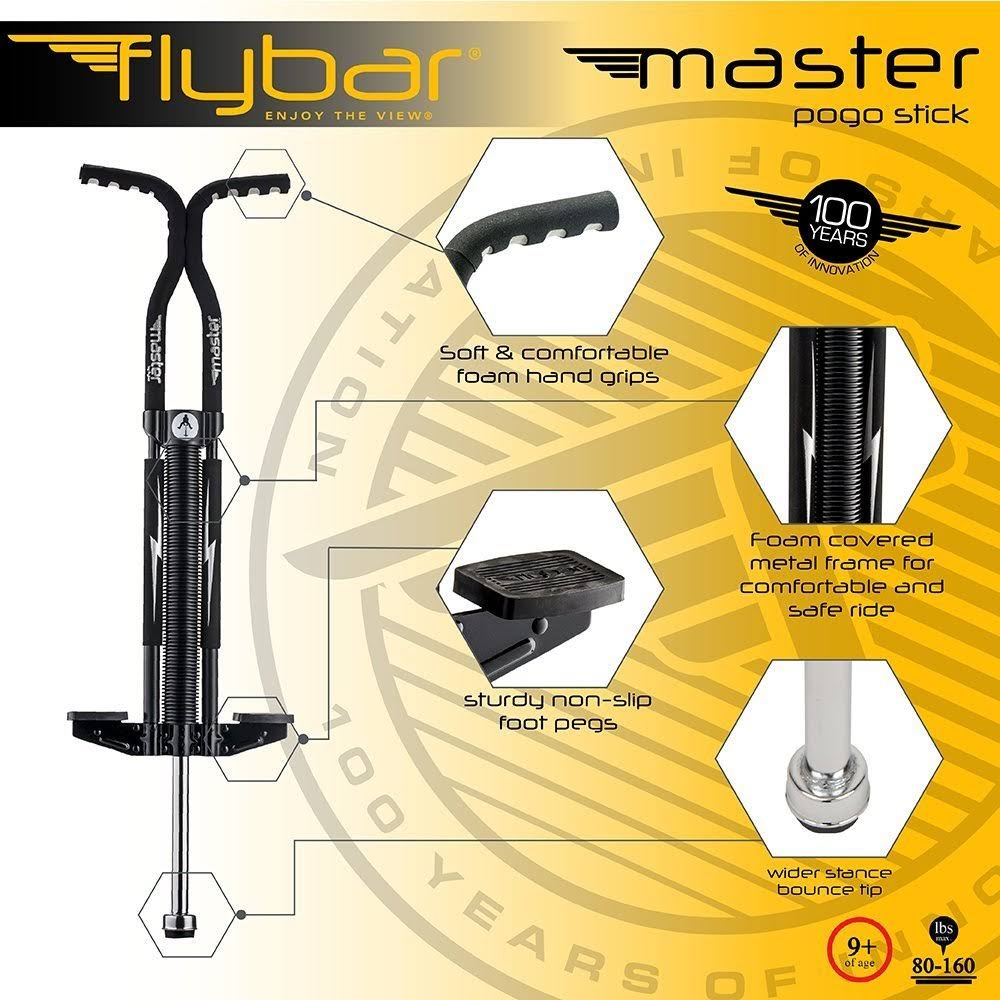 Black/Silver Foam Pogo Stick Y270059