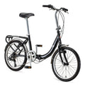 Folding Commuter Bike, 20-inch wheels, Black J6013