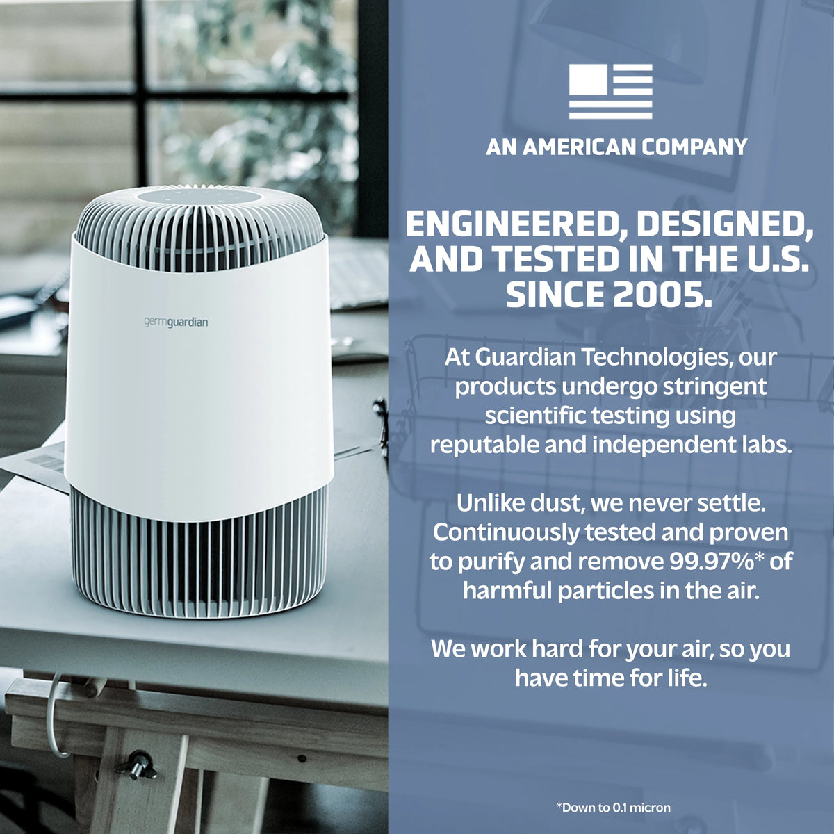 Air Purifier with HEPA Filter, UV-C, 1095 Sq. ft. B8717