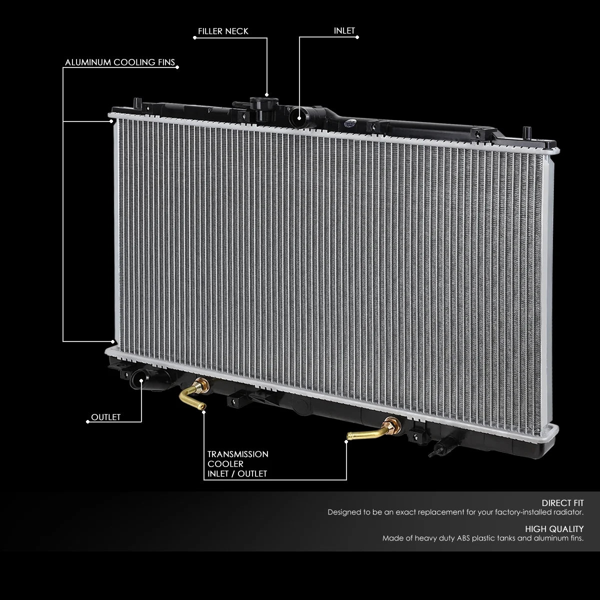 Aluminum Radiator for Honda Accord V6 Acura TL D6005