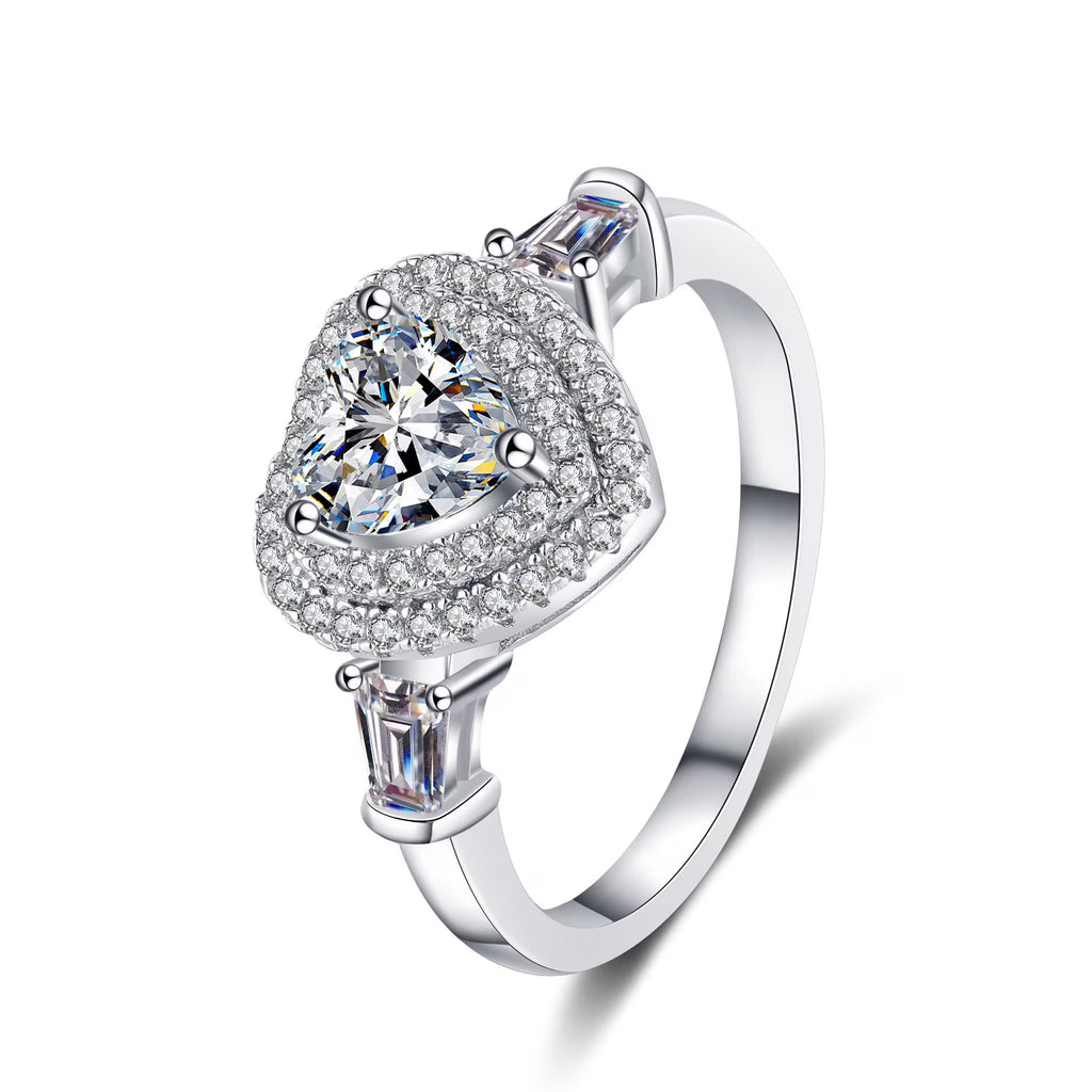 1 ct Moissanite Diamond Engagement Ring I409156