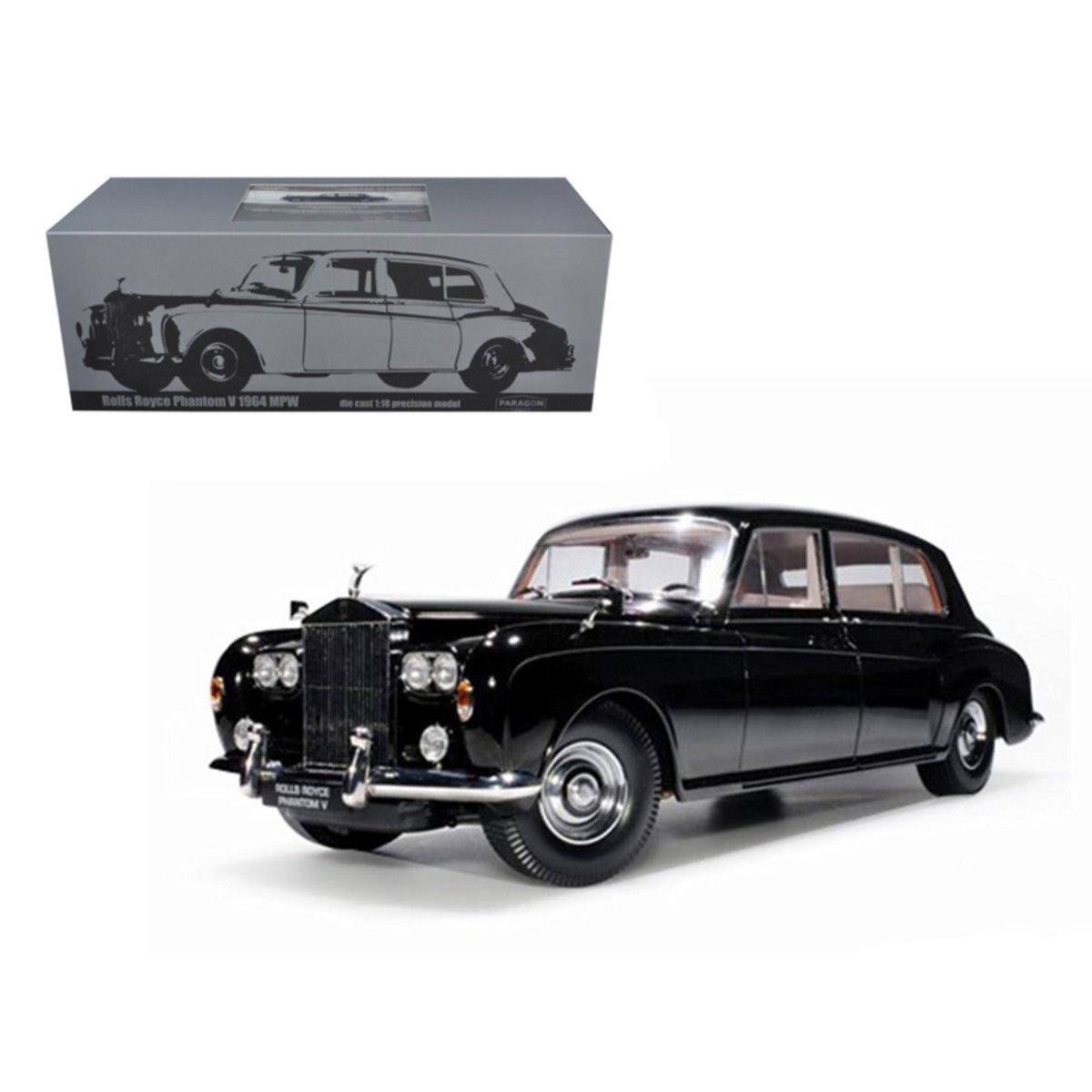 Black 1/18 Diecast Model Car V517