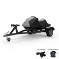 Gray Trailerable Jet Ski Cover with Trailer Straps and Storage Bag S892