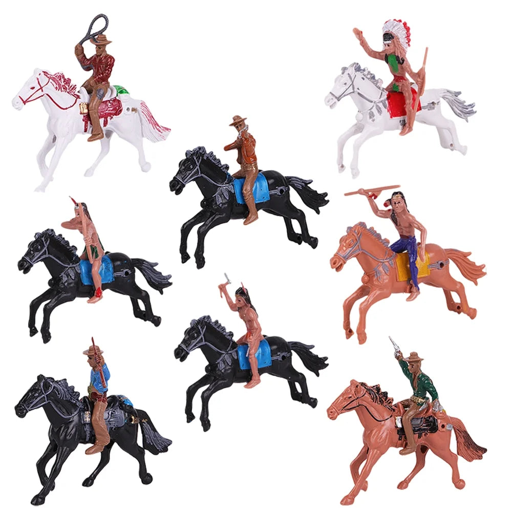 Indian Toys Soldier Figure Playset Miniature Figurines Educational Science Figurine Historical Wild L28409