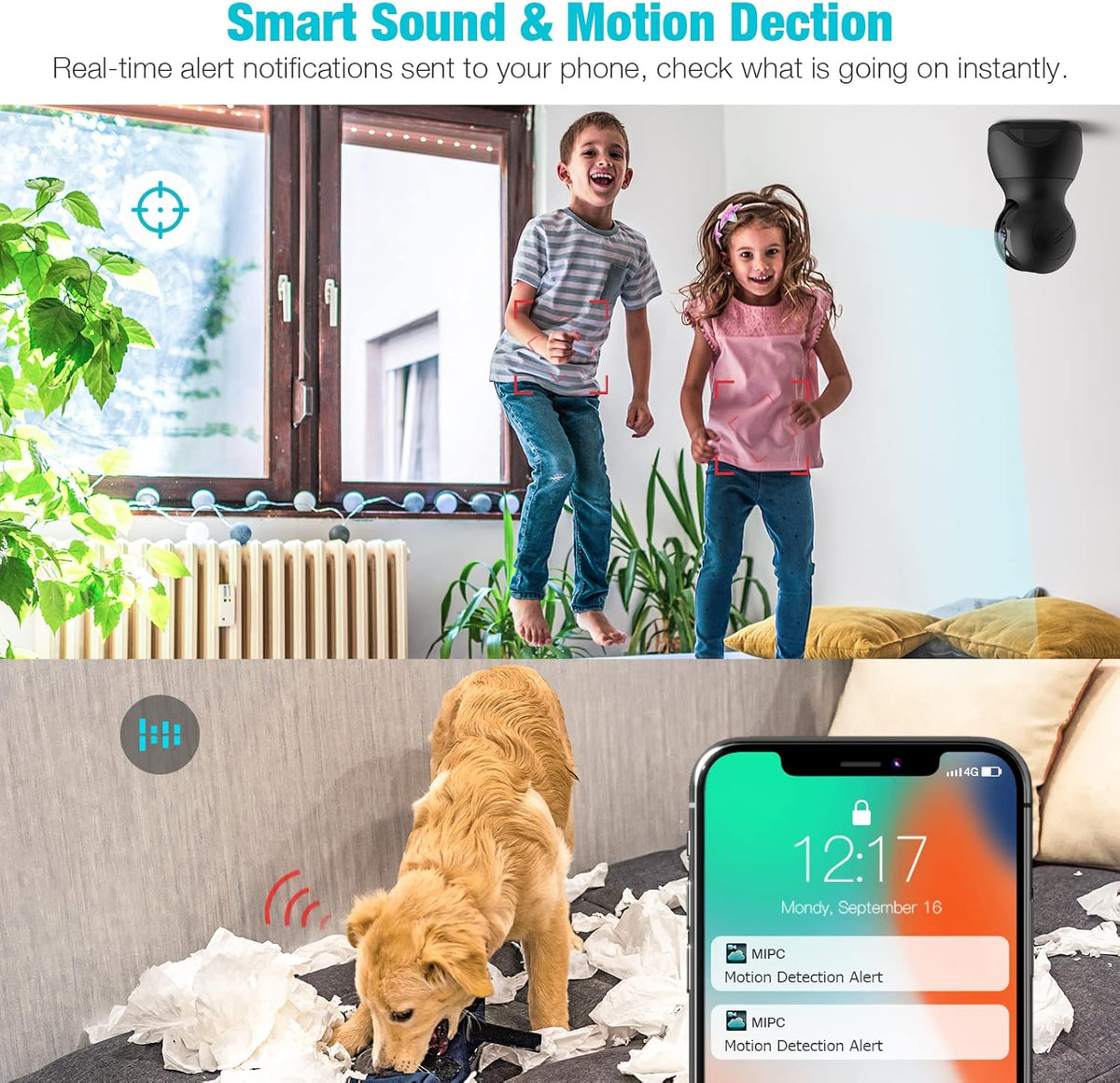 1080P WiFi Pan/Tilt Pet Camera with Night Vision M21464