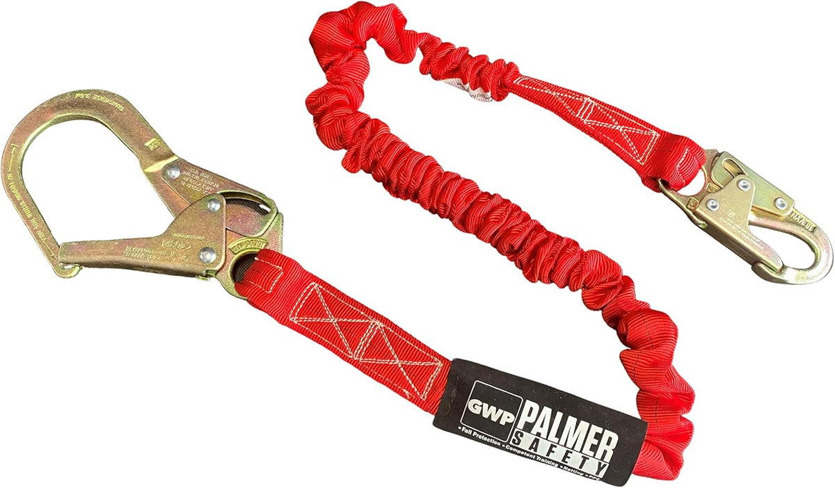 Full Body Safety Harness with 6' Safety Lanyard, Pack of 2 M3427