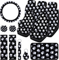 15 Pcs Paw Print Car Seat Cover Full Set F814