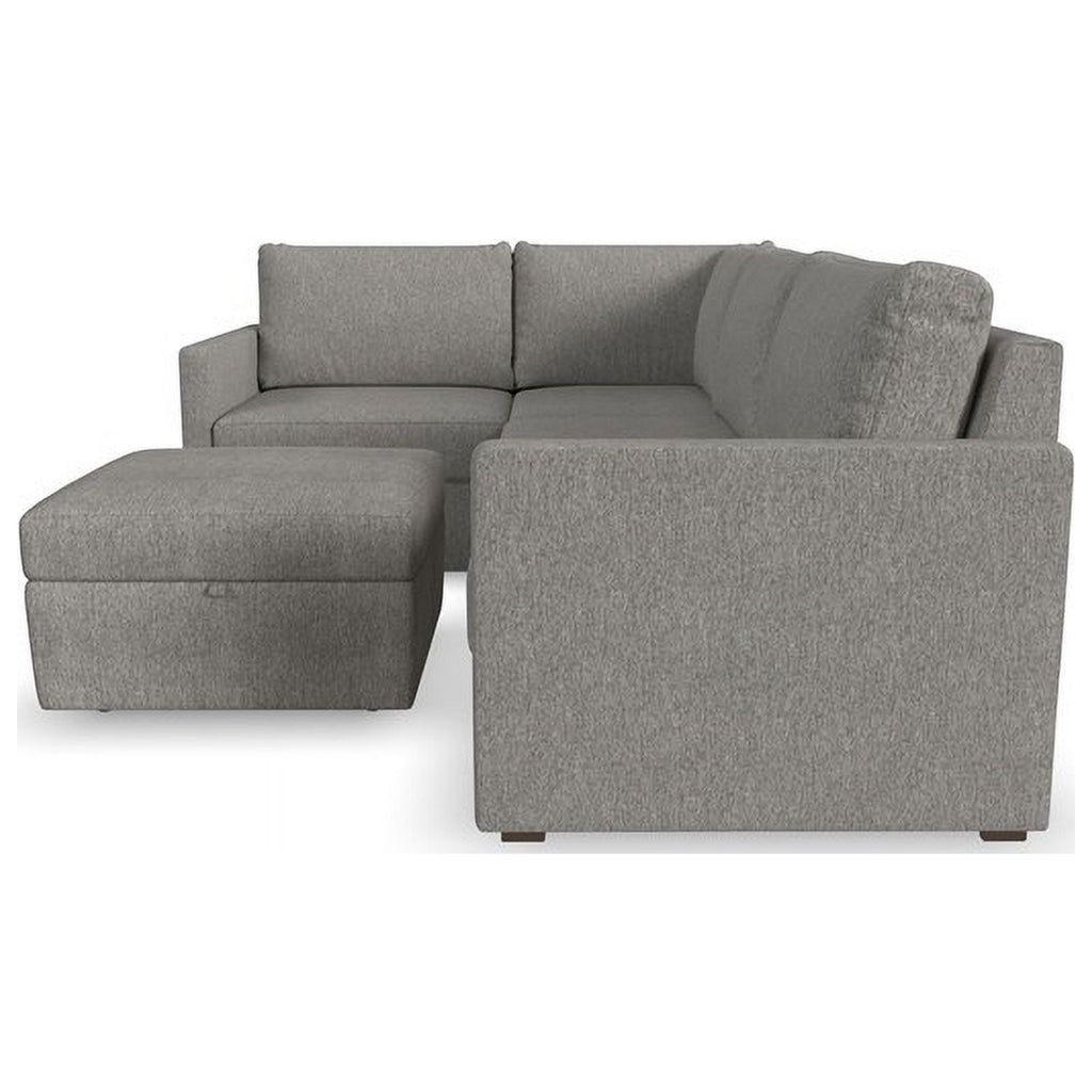 Gray 4 Seat Sectional with Performance Fabric H8137