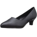 Black 2" Block Heel Pumps D3912