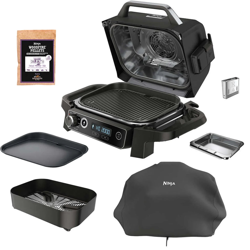 Restored 7-in-1 Outdoor Grill & Smoker and Air Fryer F982