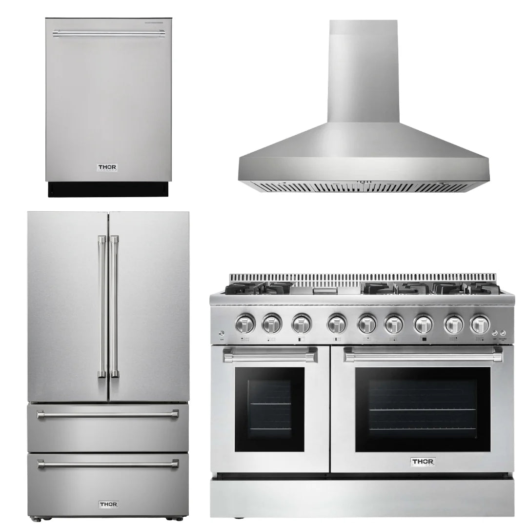 48 Dual Fuel Range, Range Hood, Refrigerator, Dishwasher G8919