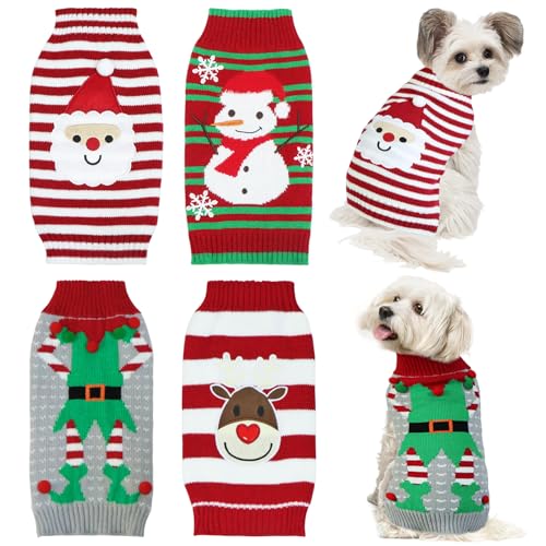 4 Pack Dog Christmas Sweater Q253469