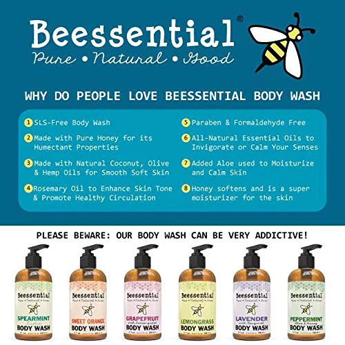 Peppermint Sulfate-Free Body Wash 16 oz R9054