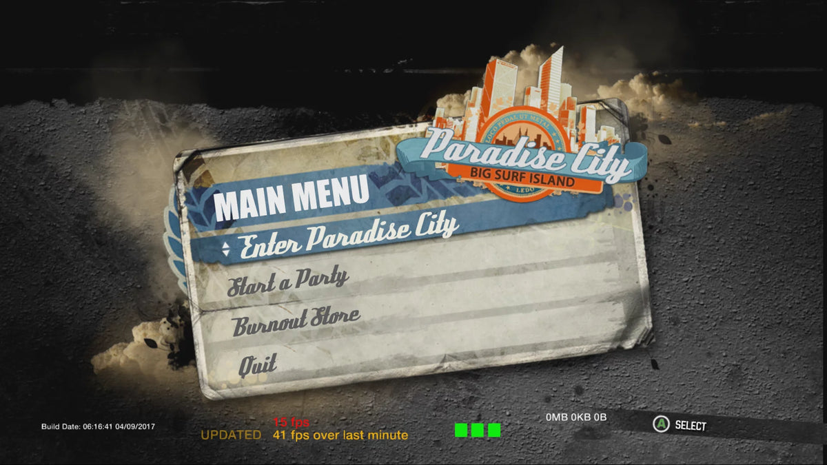 Burnout Paradise Remastered PlayStation 4 X3664