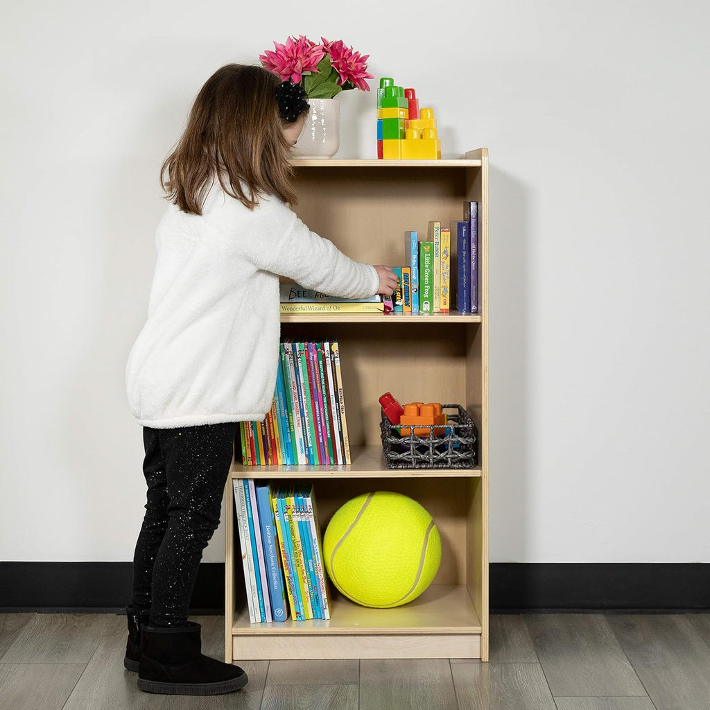 Wooden 3 Section School Classroom Storage Cabinet S782