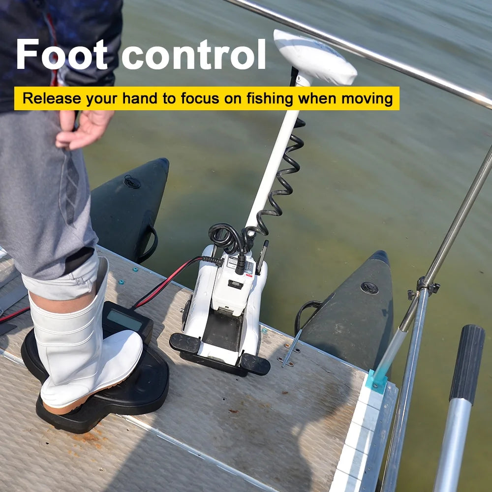 12V 55LBS 54inch Bow Mount Trolling Motor with Wireless Remote Control N728