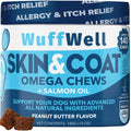 Omega 3 for Dogs with Salmon Oil 140ct Dog Skin and Coat Supplement Q97219