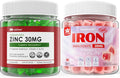 Sugar Free Zinc Gummies 2 Pack + Vegan Iron Gummies 1 Pack D979788