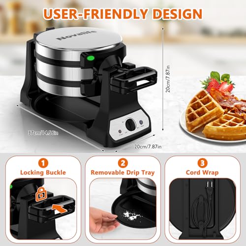 1400W Belgian Waffle Maker K9900