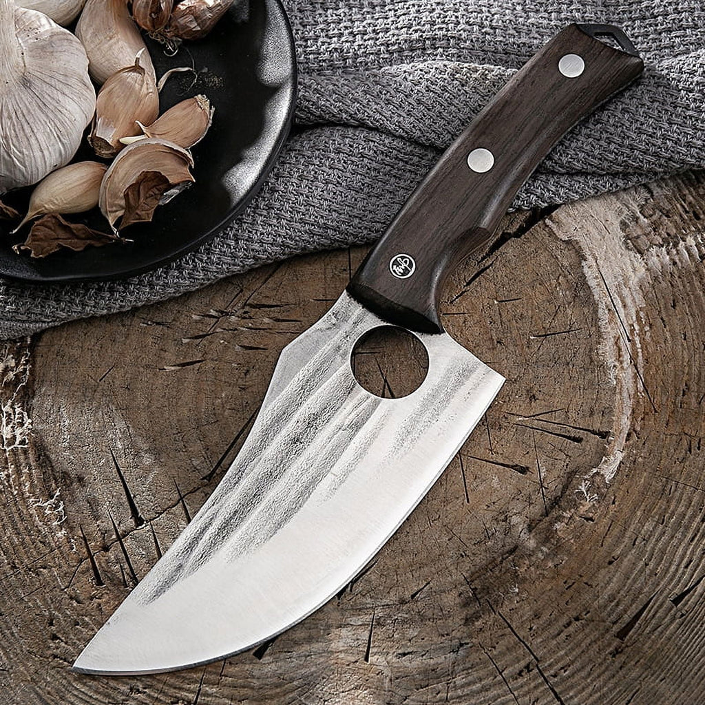 5.5 inch Full Tang High Carbon Steel Butcher Knife with Sheath X207636