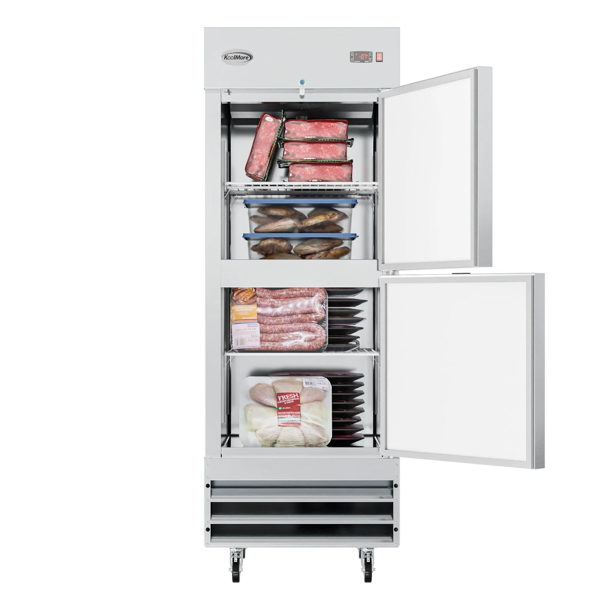 29 in. Stainless Steel Reach-In Freezer 23 cu. ft. X4959