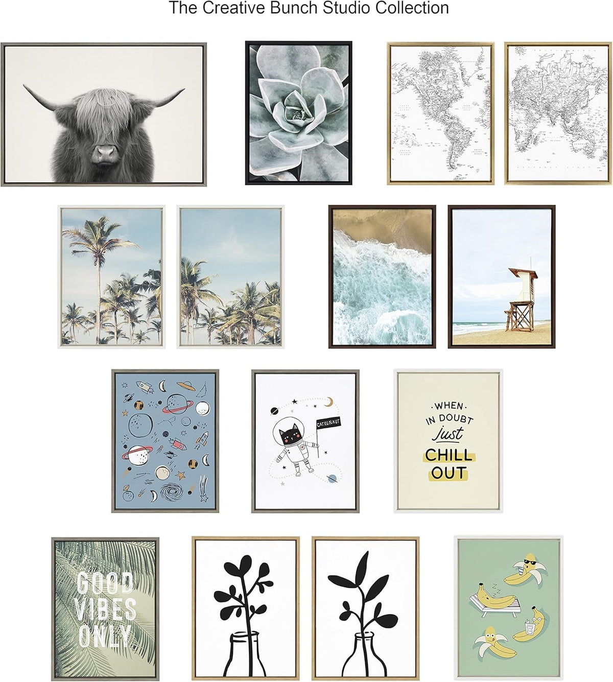 3 Piece 12 x 28 Canvas Wall Art Set J1474