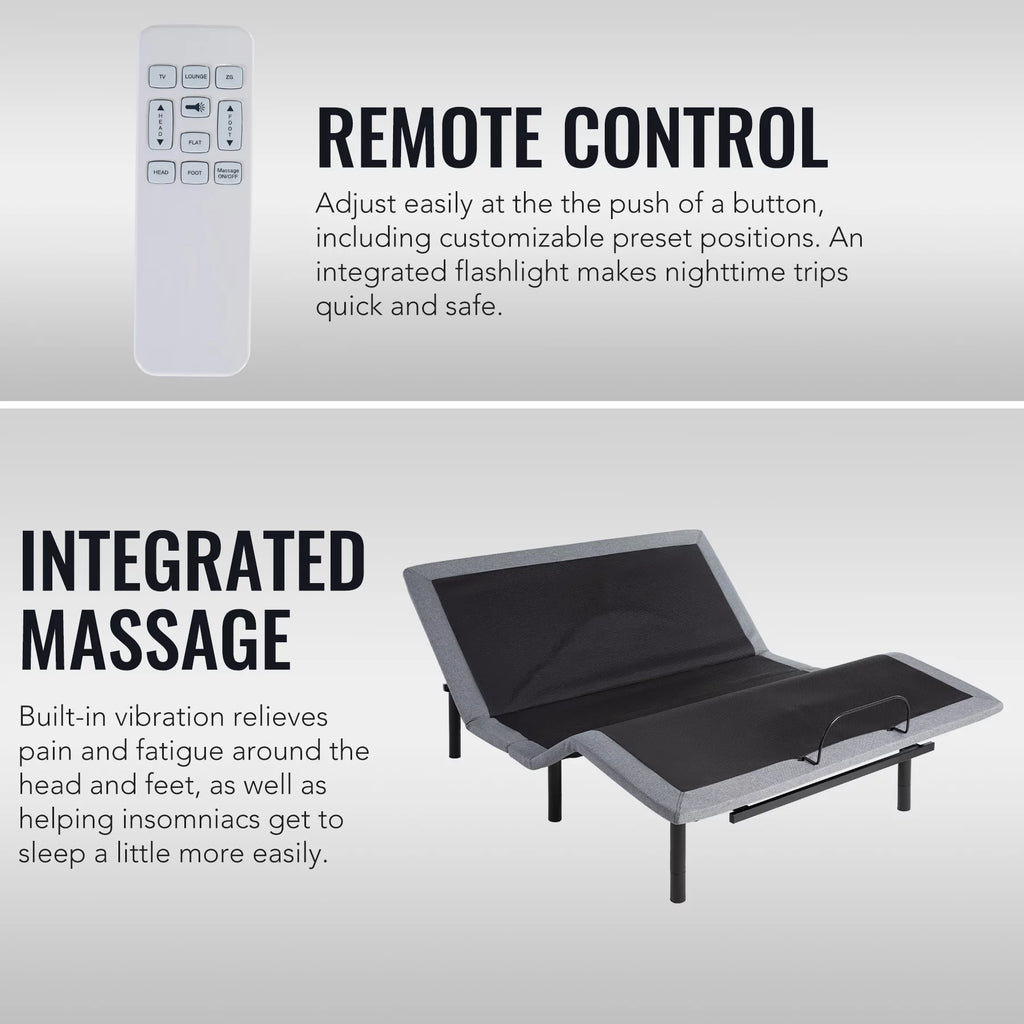 Queen Size Motorized Bed Frame with Remote Control N71191
