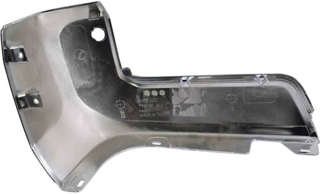 Chrome Plastic Rear Bumper End Cap Pair for Toyota Tacoma 2016-2020 T181716