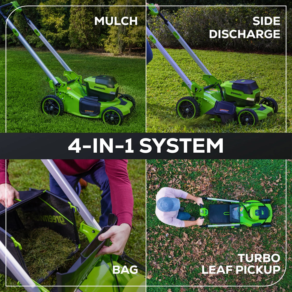 60V 21 Self Propelled Lawn Mower with 8.0 Ah Battery & Rapid Charger U415