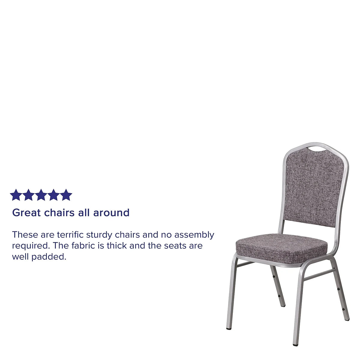 Stacking Banquet Chair, Heringbone, Set of 4 K17166