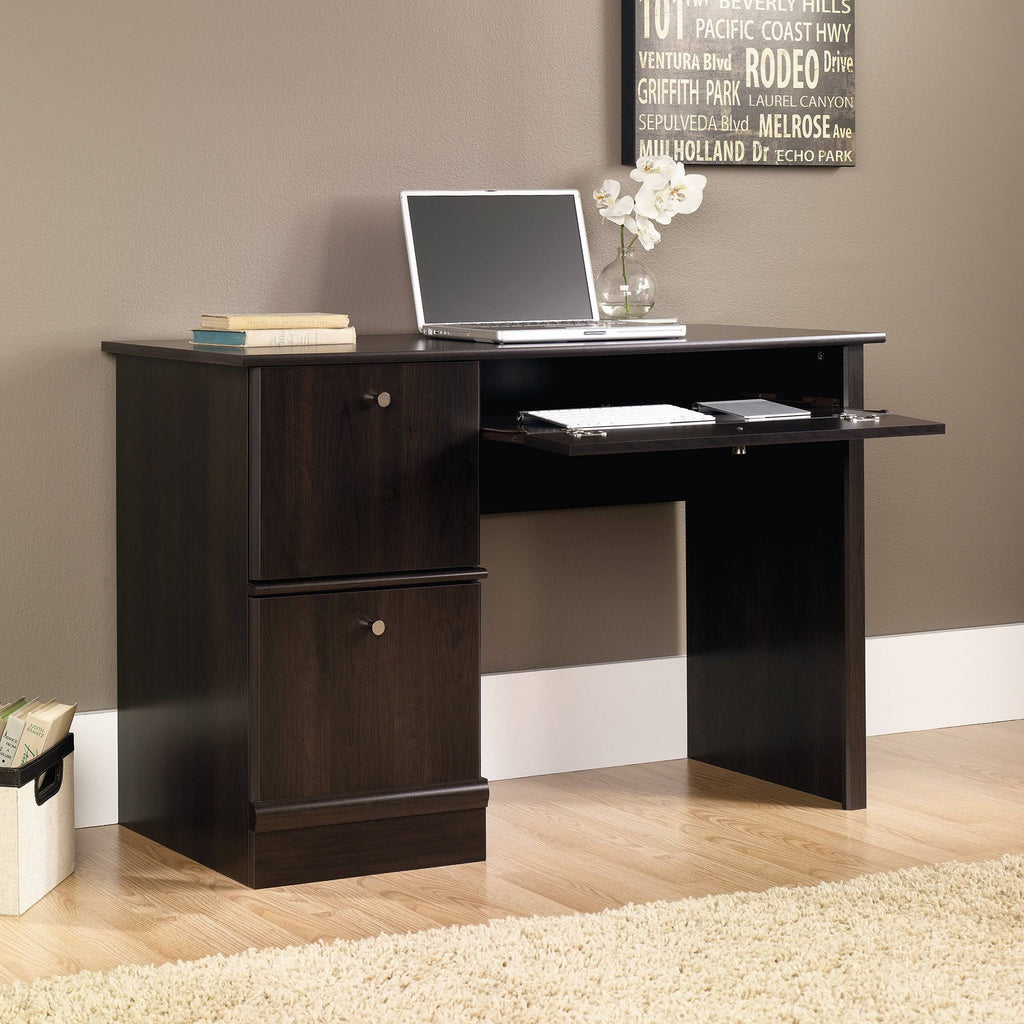 Computer Desk with Keyboard Tray in Cinnamon Cherry V2716
