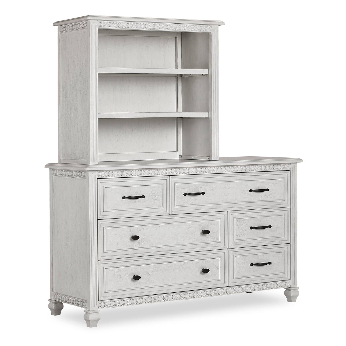 Antique Grey Mist Mini Hutch Bookcase H834