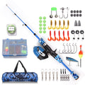 Kids Fishing Rod and Reel Combo Telescopic Casting Rod with Spincast Reel and Carry Bag Y7152