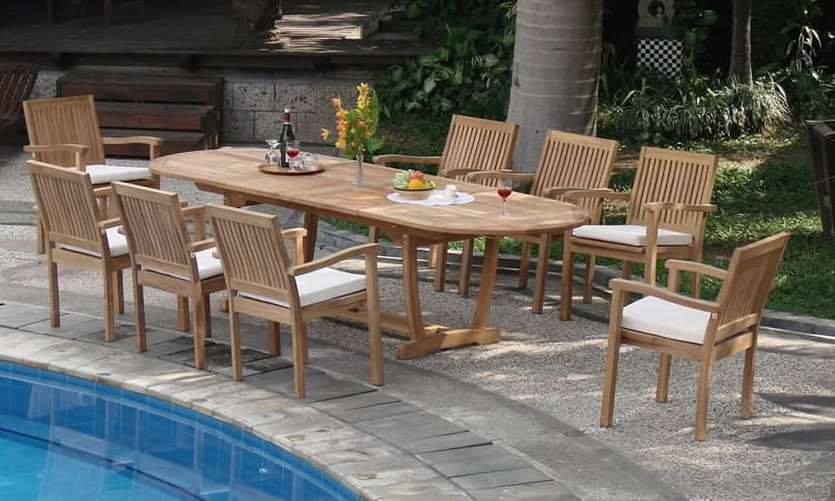 Stacking Teak Wood Dining Chair I277431