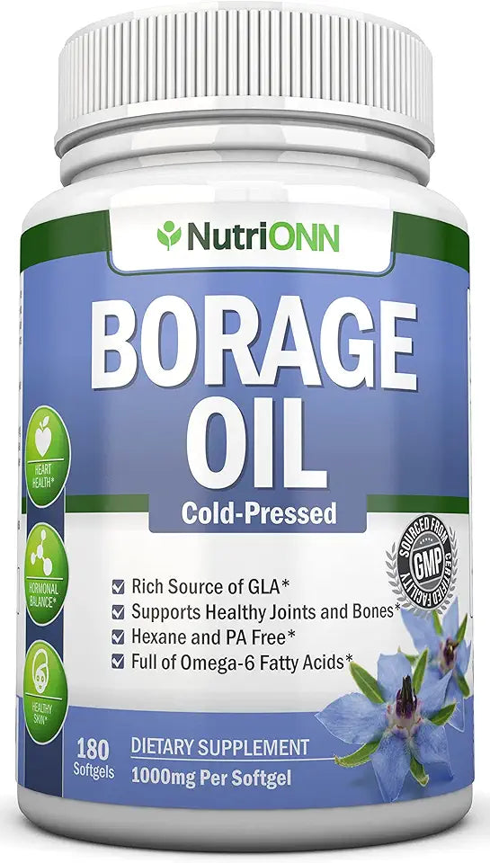1000 mg Cold Pressed Borage Seed Oil Softgels V624599