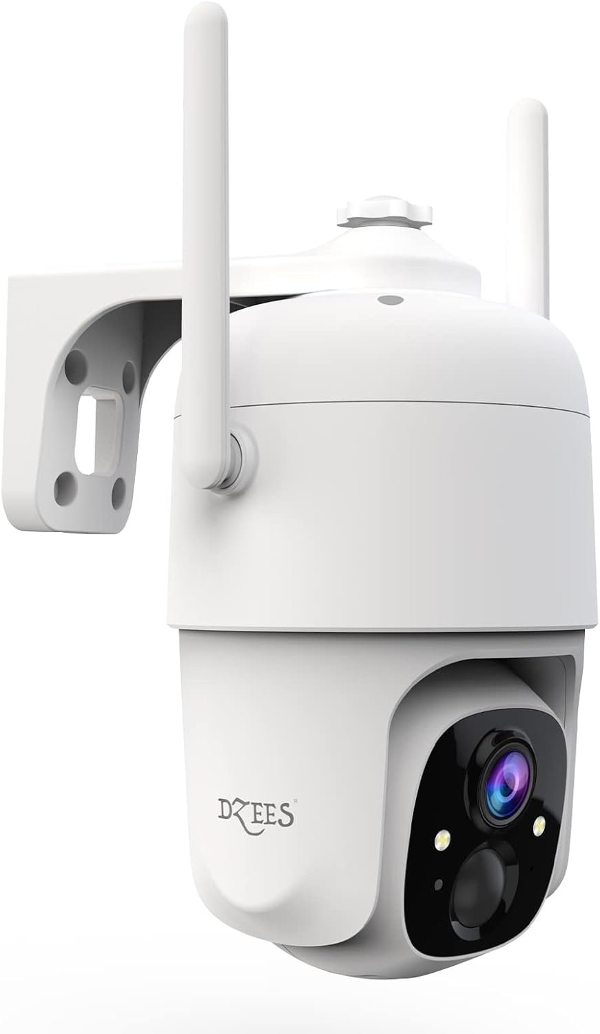 Wireless Security Camera Outdoor WiFi Battery Powered 360° PTZ Color Night Vision IP66 M87208