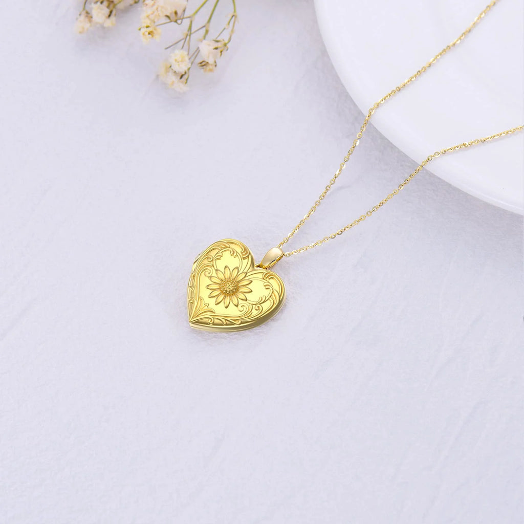 Sterling Silver Heart Locket Necklace X81142