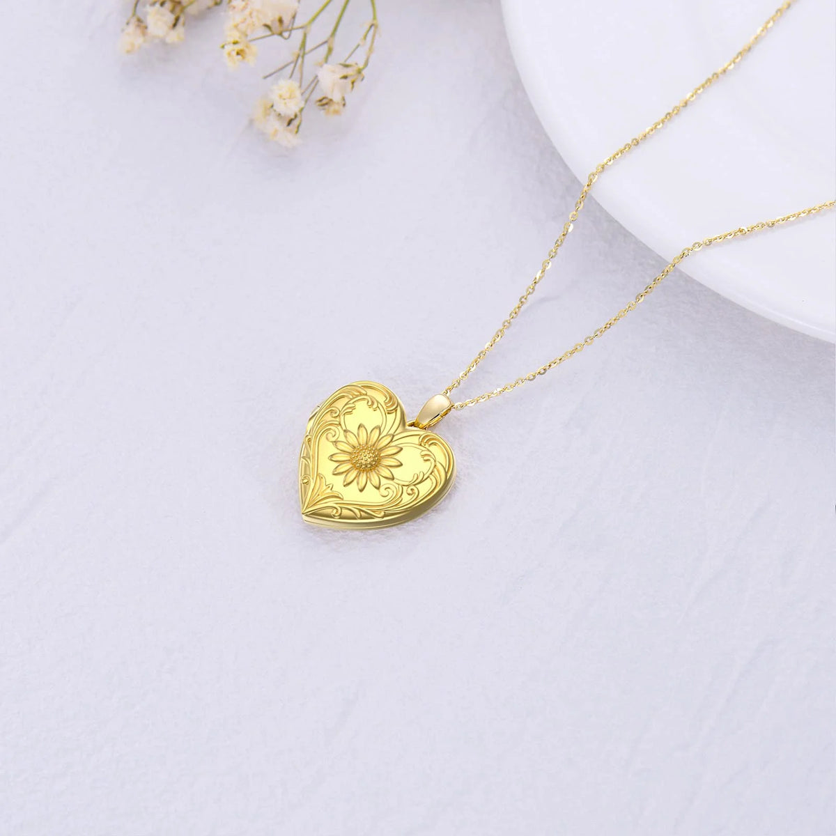 Sterling Silver Heart Locket Necklace X81142