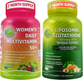 Women's Daily Multivitamin 50 Plus Liposomal Glutathione 500mg Supplement M87363