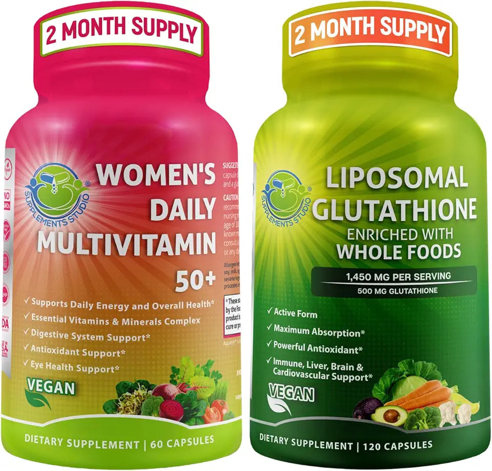Women's Daily Multivitamin 50 Plus Liposomal Glutathione 500mg Supplement M87363