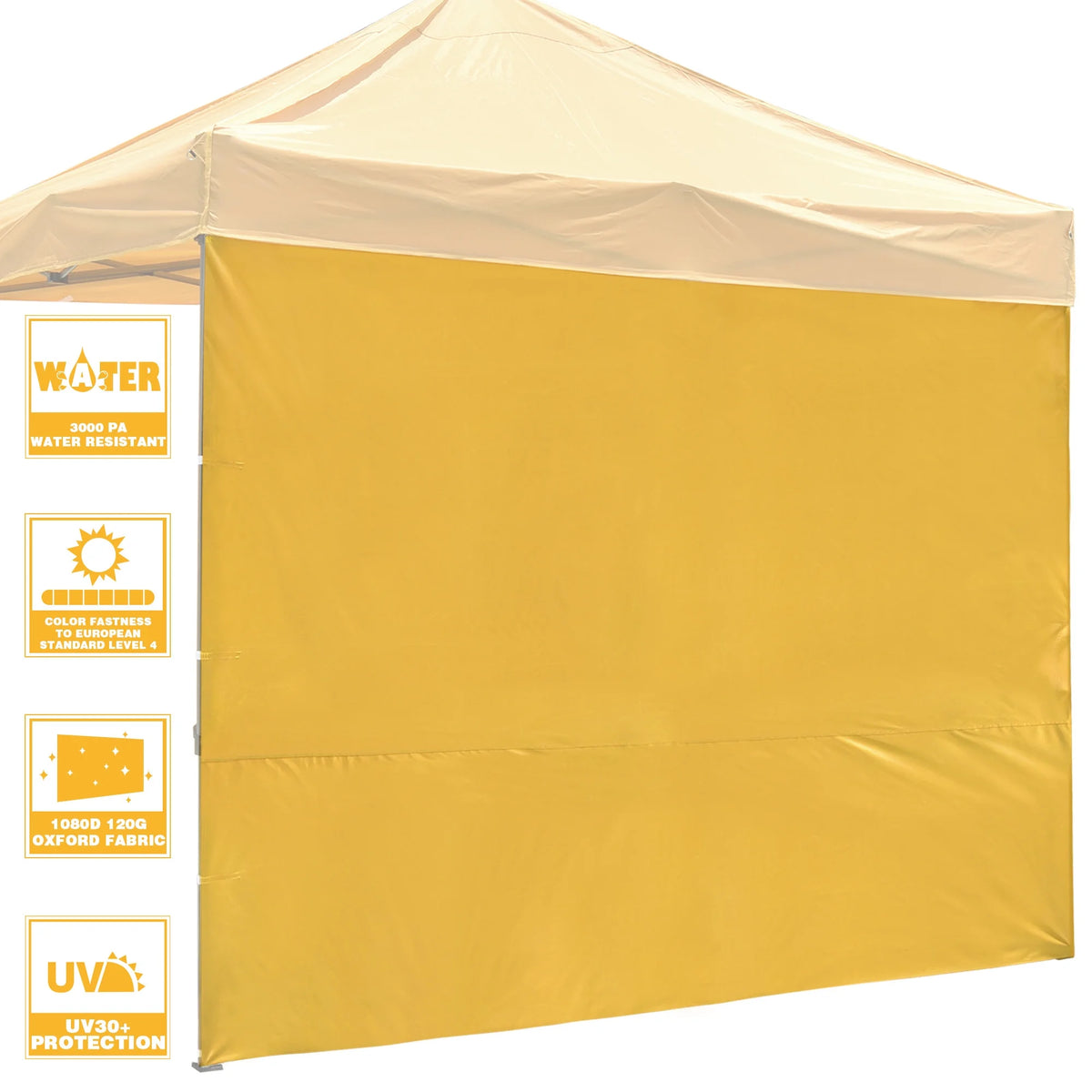 UV-Resistant Mineral Yellow Side Wall for EZ Canopy Gazebo I4230