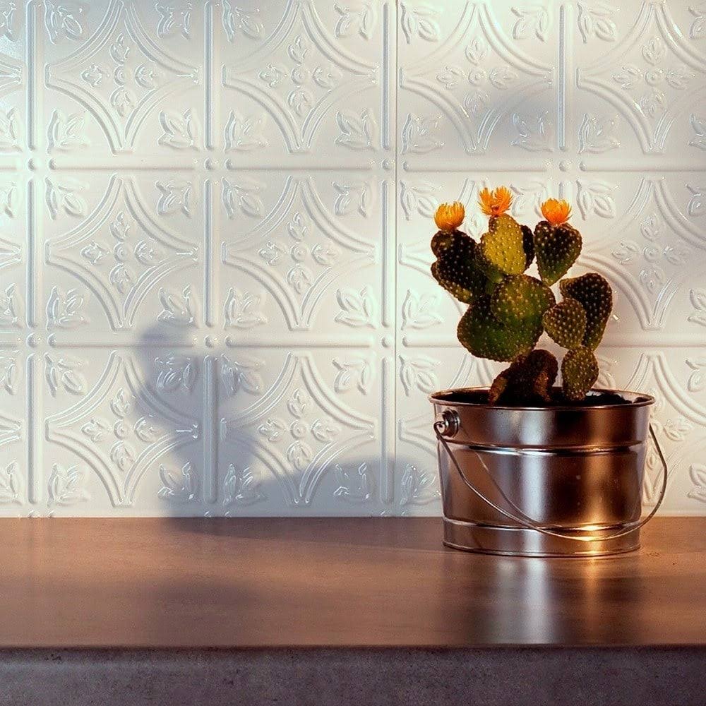 Gloss White Backsplash Kit C354
