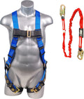 Full Body Safety Harness with 6' Safety Lanyard, Pack of 2 M3427