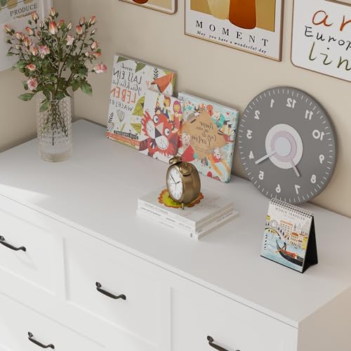 White Queen Size Murphy Cabinet Bed with Drawers J66386
