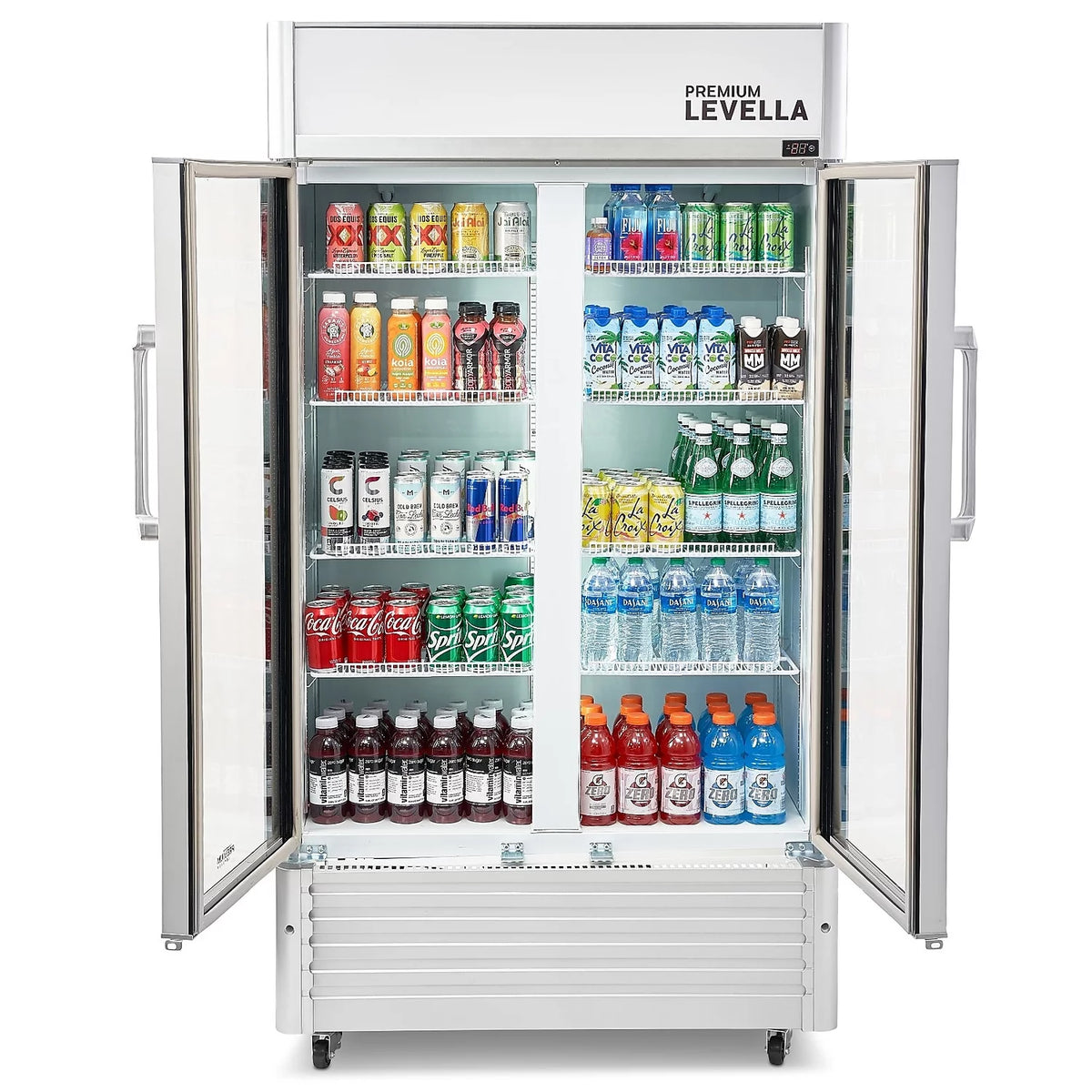 16 Cubic Foot 2-Glass Door Display Refrigerator D29800