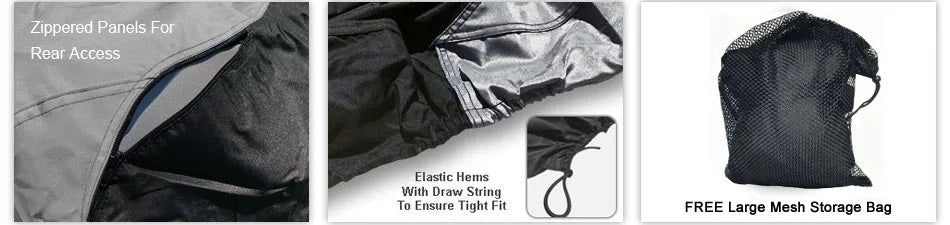 Gray Trailerable Jet Ski Cover with Trailer Straps and Storage Bag S892
