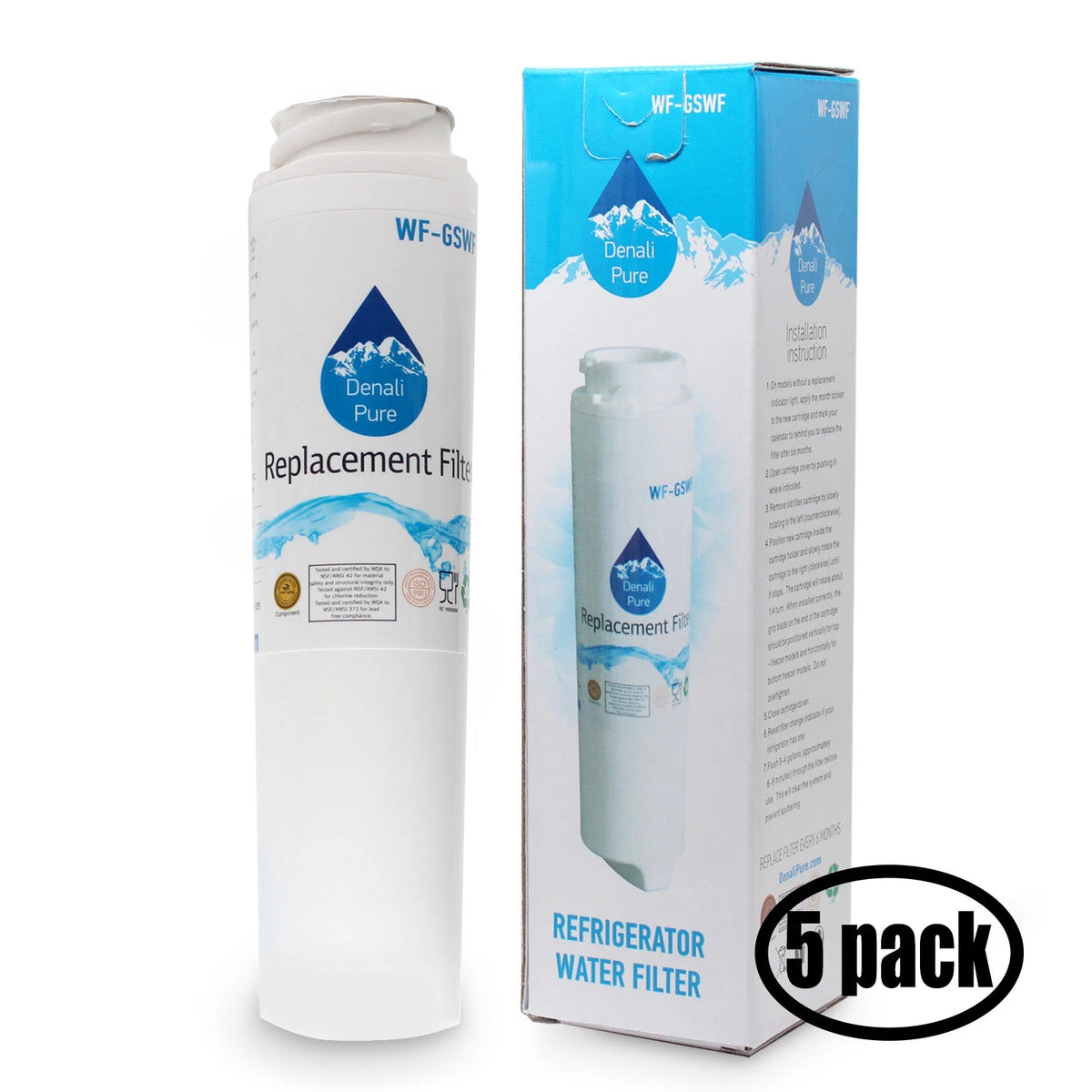 5-Pack Refrigerator Water Filter D4269