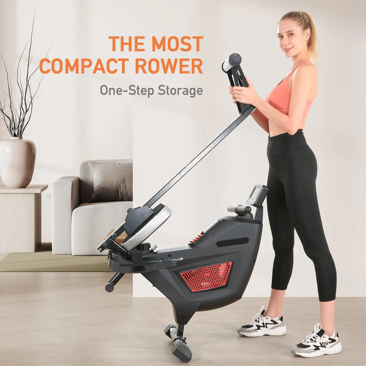 Folding Magnetic Air Rowing Machine W913